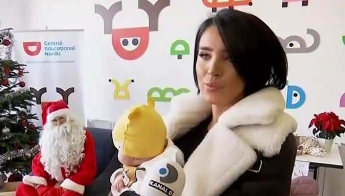 Zenaida, fetita Adelinei Pestritu, prima intalnire cu Mos Craciun! Cum a reactionat micuta VIDEO | Demamici.ro